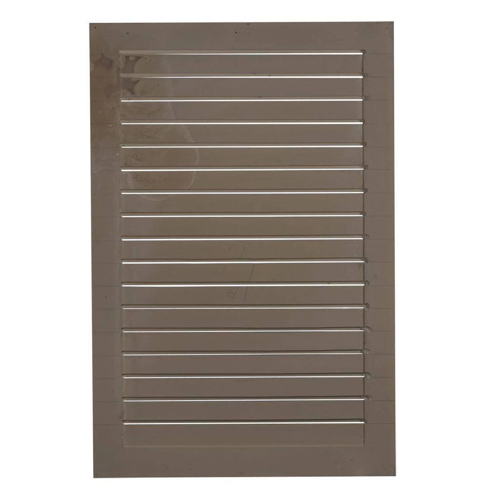 Ekena Millwork 24 in. x 36 in. Rectangular Primed Plastic Paintable Gable Louver Vent Functional - Image 2