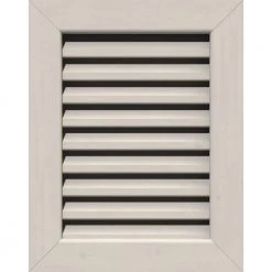 Ekena Millwork 39 in. x 39 in. Rectangular Primed Smooth Pine Wood Paintable Gable Louver Vent Functional