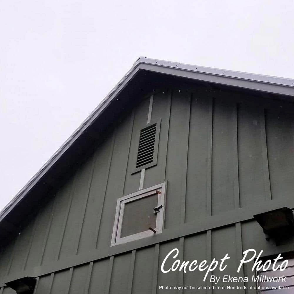 Ekena Millwork 48.125 in. x 24 in. Triangle Primed Smooth Western Red Cedar Wood Paintable Gable Louver Vent - Image 6