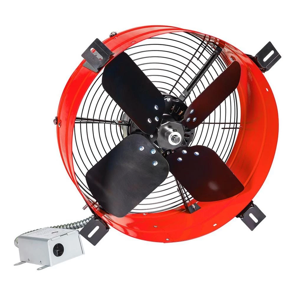Maxx Air 1300 CFM Red Electric Powered Gable Mount Electric Attic Fan - Image 7