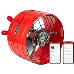 QuietCool 2940 CFM Smart App Controlled 2-Speed Gable Mount Attic Fan
