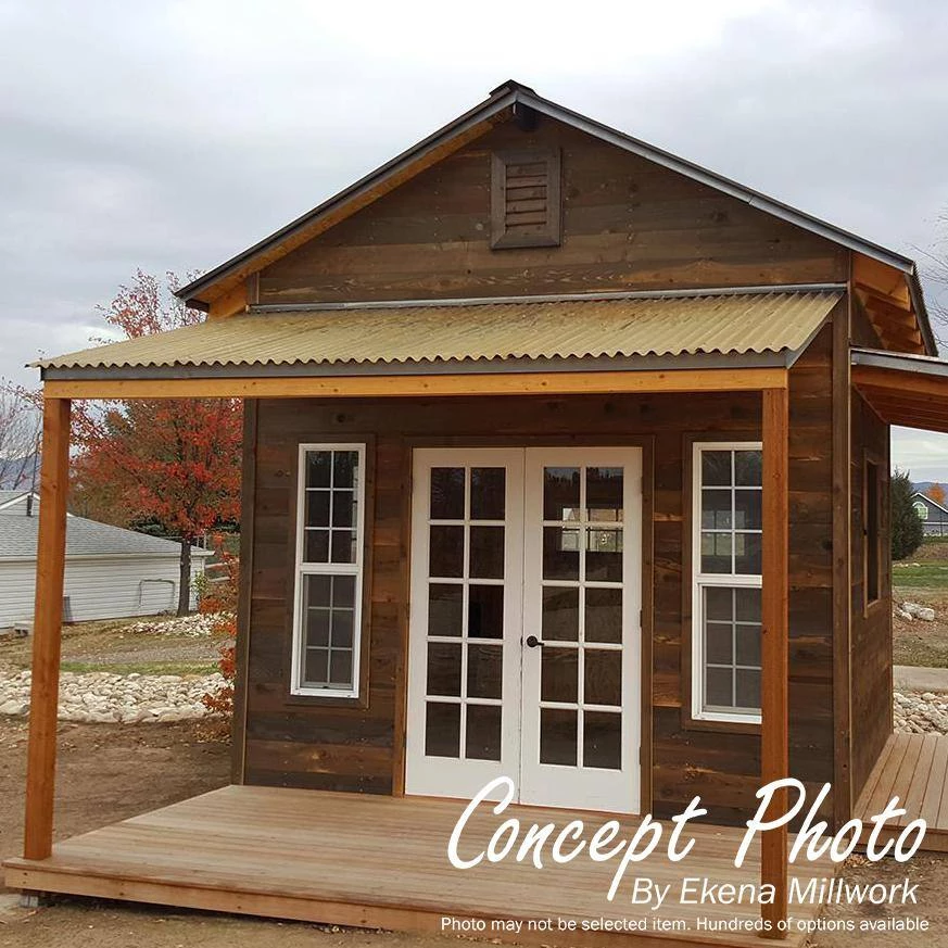 Ekena Millwork 19" x 23" Rectangular Rough Sawn Western Red Cedar Wood Gable Louver Vent Functional - Image 10