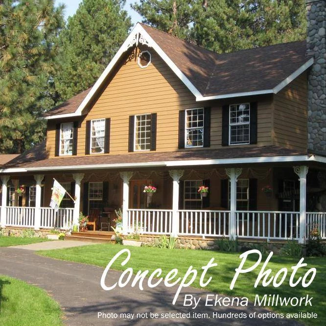 Ekena Millwork 29" x 35" Rectangular Rough Western Red Cedar Wood Paintable Gable Louver Vent Functional - Image 11