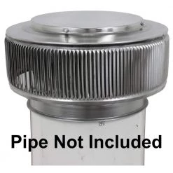 Active Ventilation 10 in. Dia Aura PVC Vent Cap Exhaust with Adapter for Schedule 40 or Schedule 80 PVC Pipe in Mill Finish