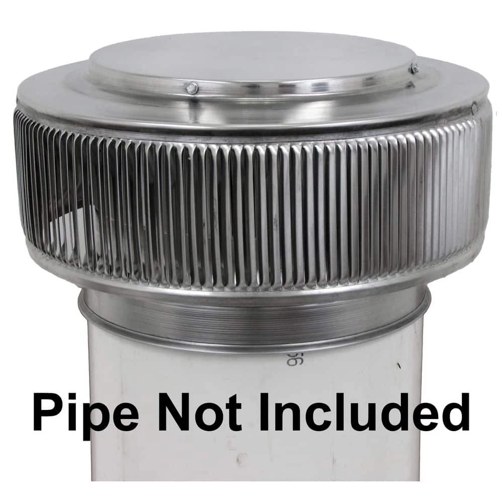 Active Ventilation 10 in. Dia Aura PVC Vent Cap Exhaust with Adapter for Schedule 40 or Schedule 80 PVC Pipe in Mill Finish