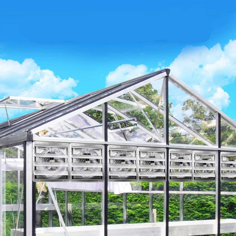 Tidoin 16 in. Silver 1200 CFM High Speed Shutter Exhaust Fan - Image 7