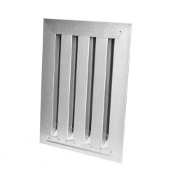 Unbranded 12 in. x 18 in. Brandguard Gable Vent Fire/Ember Resistant Galvanized Steel Rectangular Silver