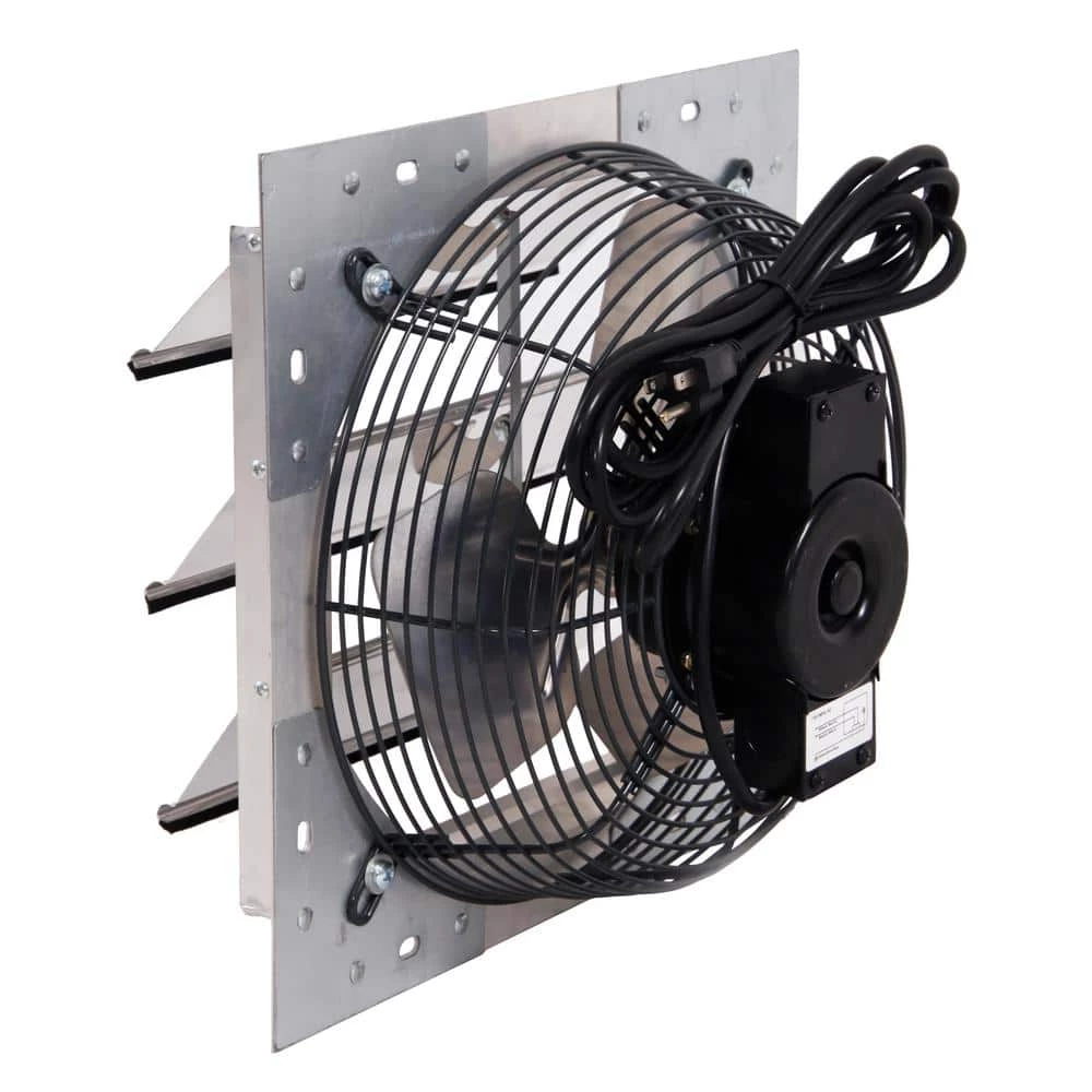 Hessaire 1100 CFM Shutter Exhaust Fan Wall Mounted - Image 2
