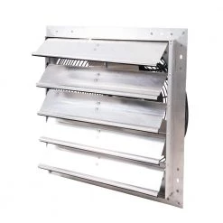 Hessaire 2860 CFM Shutter Exhaust Fan Wall Mounted