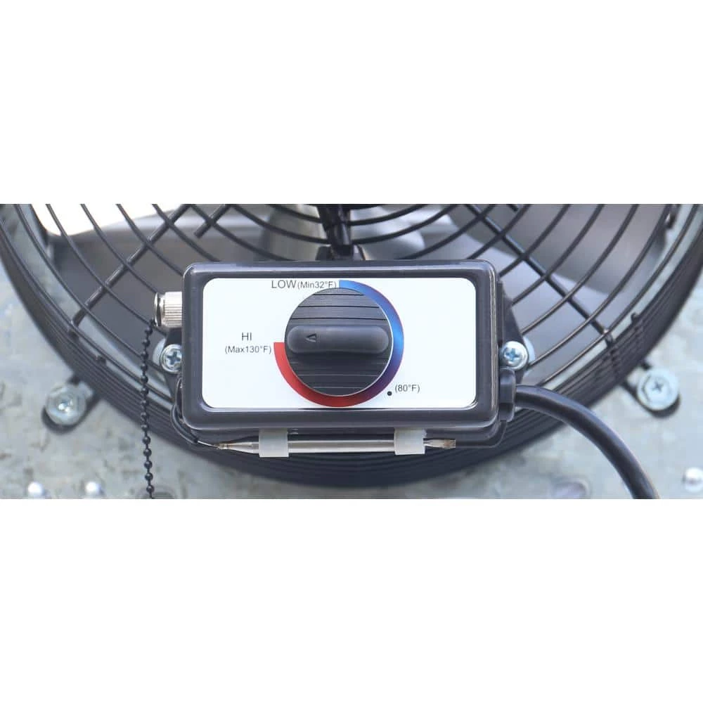 ILIVING 600 CFM Silver Electric Powered Gable Mount Shutter Fan/Vent - Image 5