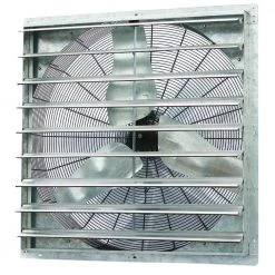 ILIVING 6128 CFM Silver Electric Powered Gable Mount Shutter Fan/Vent