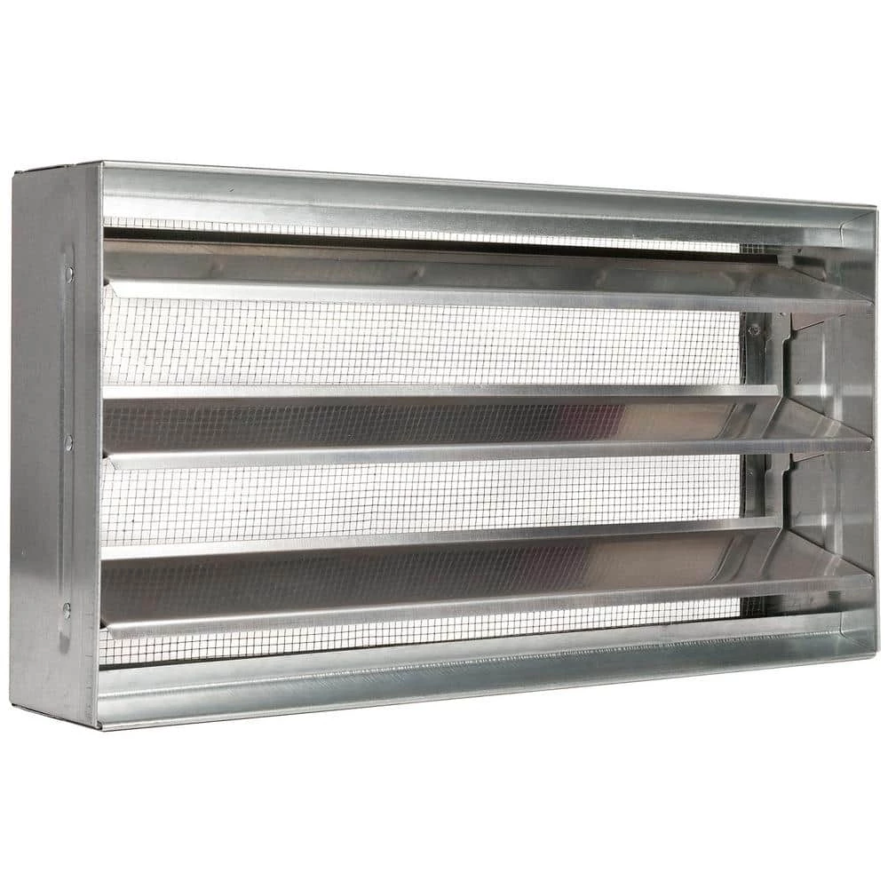 Master Flow Block Style 16 in. x 8 in. Aluminum Foundation Vent (Carton of 12) - Image 2