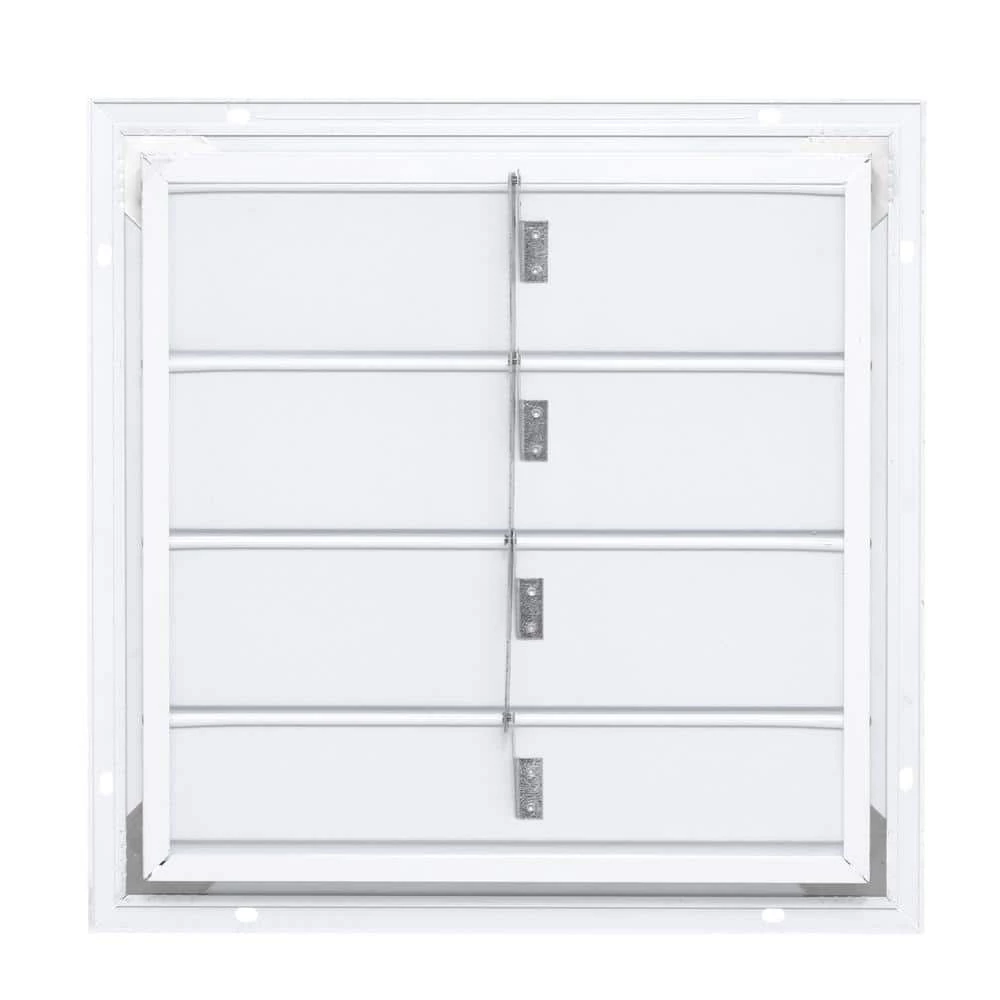 Master Flow 1600 CFM Silver Galvanized Electric Powered Gable Mount Attic Fan with Automatic Shutter - Image 8