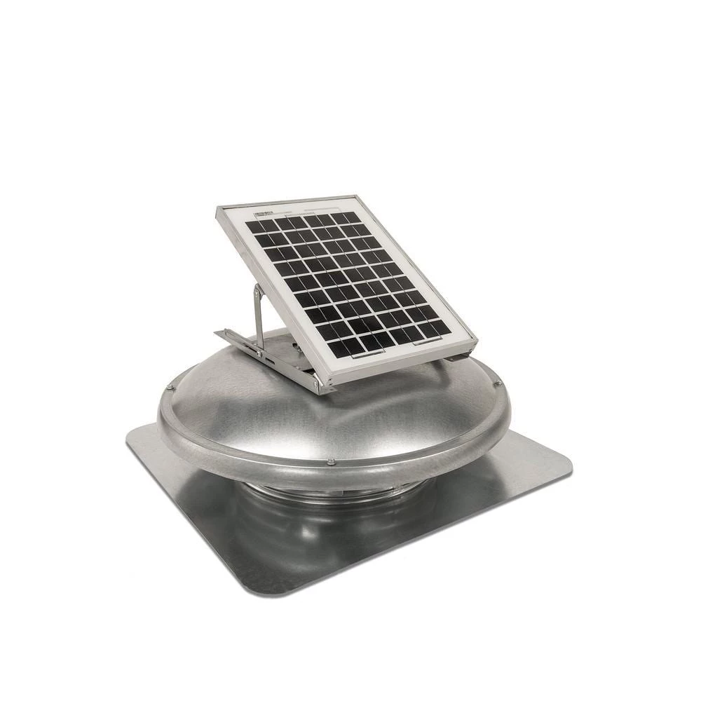 Master Flow 15 Watt Solar Powered Roof Mount Attic Fan