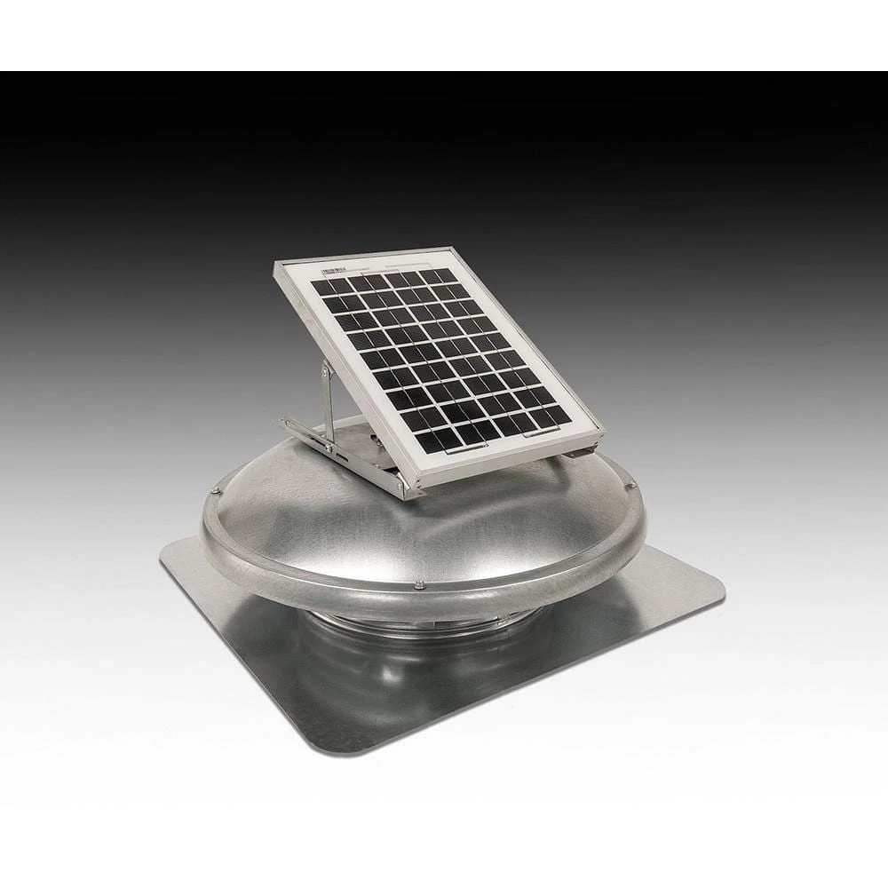 Master Flow 15 Watt Solar Powered Roof Mount Attic Fan - Image 5
