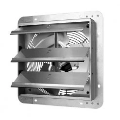 Tidoin 12 in. Silver 940 CFM 1620 RPM High Speed Pulg-in Shutter Exhaust Fan