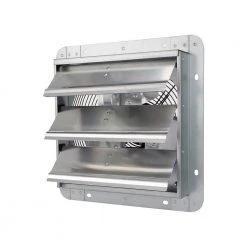 Tidoin 10 in. Silver 705 CFM 1630 RPM High Speed Pulg-in Shutter Exhaust Fan