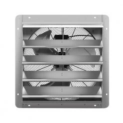 Tidoin 24 in. Silver Shutter Exhaust Fan Aluminum High Speed 1400 RPM, 2750 CFM (1-Pack)