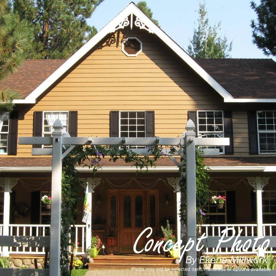 Ekena Millwork 35 in. x 23 in. Rectangular Smooth Western Red Cedar Wood Paintable Gable Louver Vent - Image 5