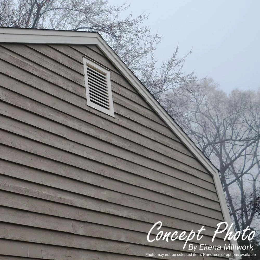 Ekena Millwork 29" x 29" Octagon Unfinished Rough Sawn Western Red Cedar Wood Paintable Gable Louver Vent Functional - Image 8