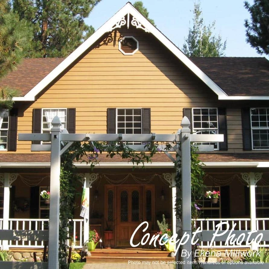 Ekena Millwork 27 in. x 23 in. Rectangular Unfinished Smooth Western Red Cedar Wood Built-in Screen Gable Louver Vent - Image 5