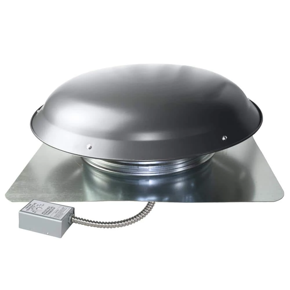 Maxx Air 1600 CFM-Heavy Duty Weathered Grey Galvanized Steel Electric Power Attic Roof Ventilator - Image 7