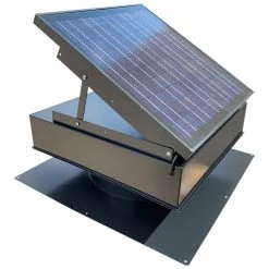 Remington Solar 25-Watt 1420 CFM Gray Solar Powered Attic Fan