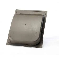 PYTHON 65 sq. in. NFA Polypropylene Slant Back Roof Vent in Weatherwood (Carton of 6)