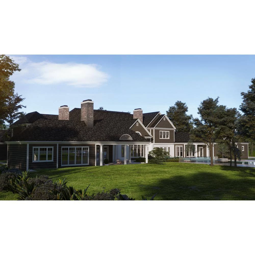 Air Vent 14.50 in. x 20.50 in. Rectangular White Aluminum Automatic Shutter Gable Louver Vent - Image 2