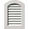 Ekena Millwork 18 in. x 30 in. Arch Top Gable Vent Functional with Flat Trim Frame