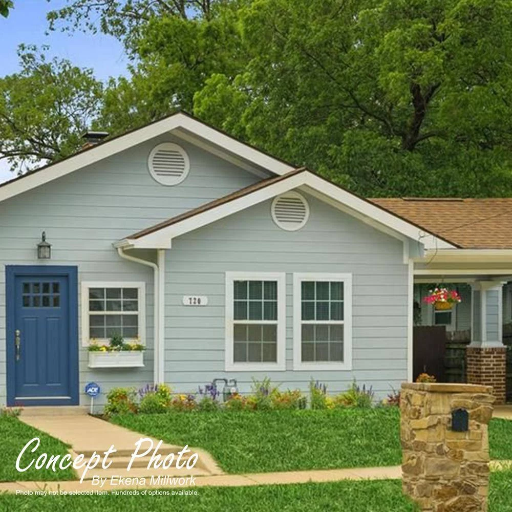 Ekena Millwork 25 in. x 25 in. Octagon White PVC Paintable Gable Louver Vent - Image 10