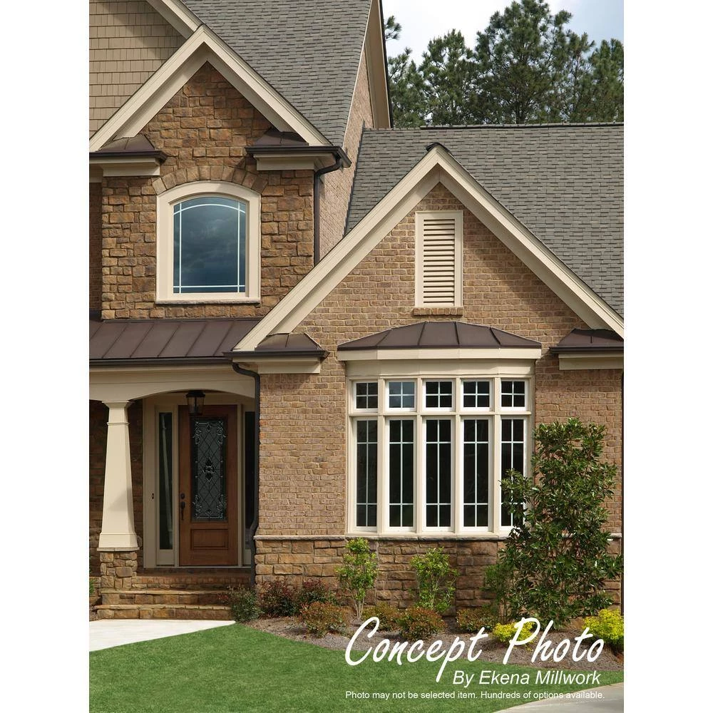 Ekena Millwork 25 in. x 25 in. Octagon White PVC Paintable Gable Louver Vent - Image 8