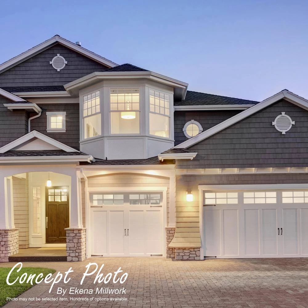 Ekena Millwork 27 in. x 27 in. Round White PVC Paintable Gable Louver Vent - Image 12