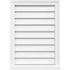 Ekena Millwork 12 in. x 12 in. Vertical Surface Mount PVC Gable Vent: Functional with Brickmould Sill Frame