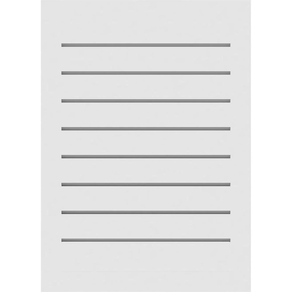 Ekena Millwork 14" x 20" Vertical Surface Mount PVC Gable Vent: Functional with Brickmould Sill Frame - Image 4