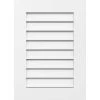 Ekena Millwork 16 in. x 20 in. Rectangular White PVC Paintable Gable Louver Vent Functional