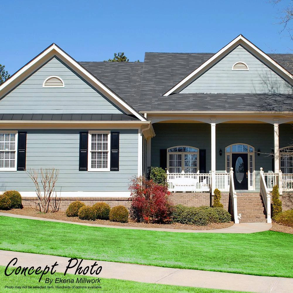 Ekena Millwork 16" x 34" Rectangular White PVC Paintable Gable Louver Vent Non-Functional - Image 6