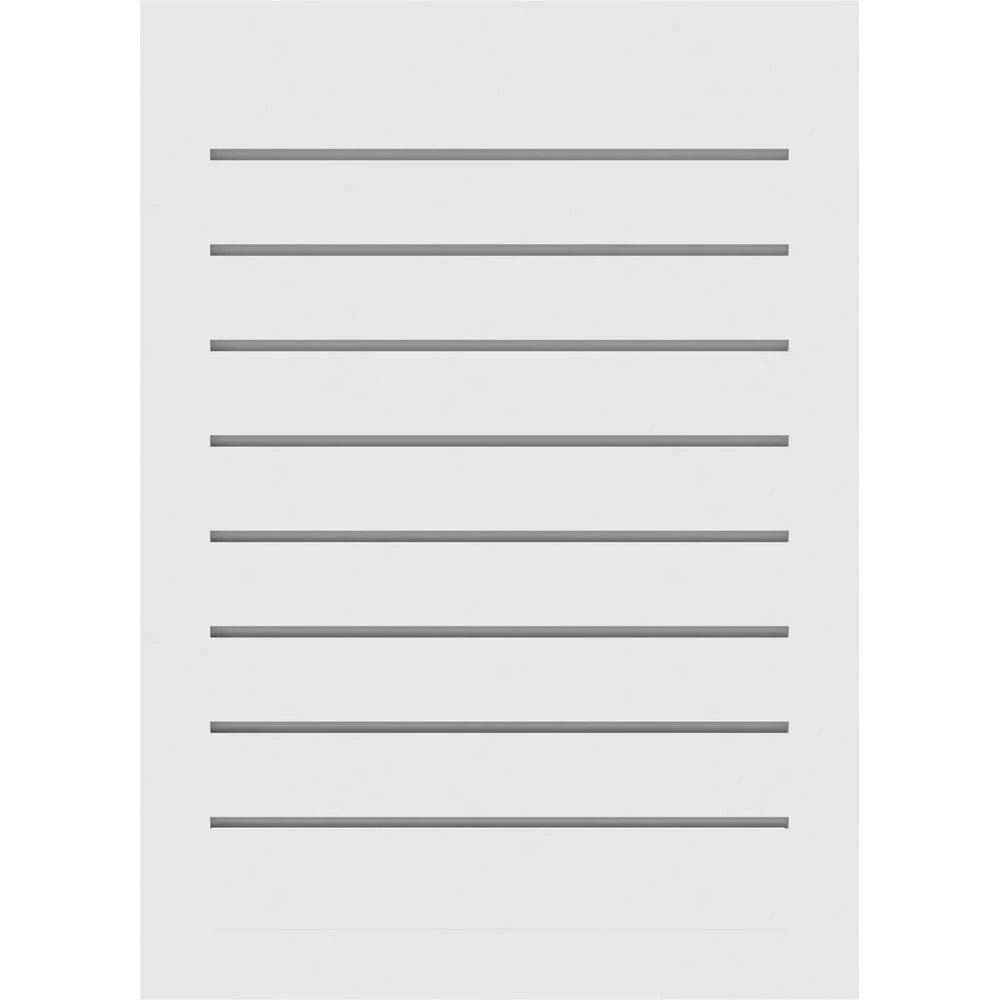 Ekena Millwork 20" x 24" Vertical Surface Mount PVC Gable Vent: Functional with Brickmould Frame - Image 4