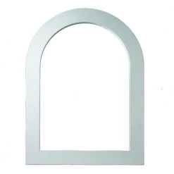 Fypon 18-3/6 in. x 30-3/16 in. x 1 in. Polyurethane Flat Trim for Cathedral Louver Gable Vent