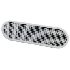 Master Flow 4 in. x 12 in. Oval White UV Resistant Resin Soffit Vent (Carton of 36)