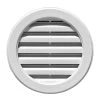 Novik 22 in. x 22 in. Polypropylene White Round Gable Vent
